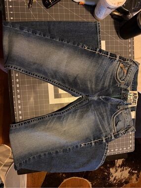 Ariat Men's Faded Blue Bootcut Denim Jeans